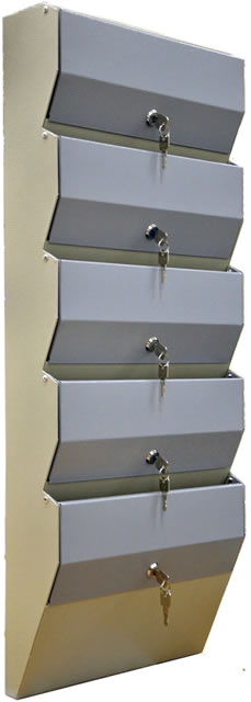 Почтовый ящик Компакт-5 Серый с усиленными дверцами и задней стенкой