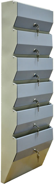 Почтовый ящик Компакт-6 Серый с усиленными дверцами и задней стенкой
