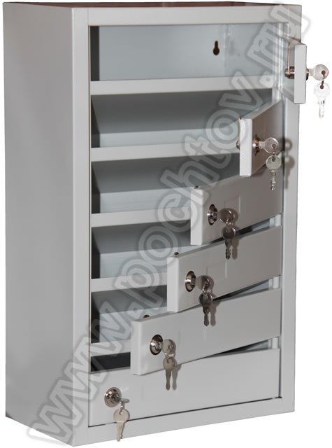Почтовый ящик КПМ-6 Шкаф с открытыми дверцами