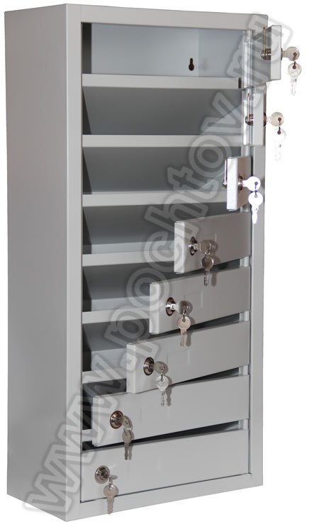 Почтовый ящик КПМ-8 Шкаф с открытыми дверцами