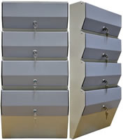 Вертикальный почтовый ящик Компакт-4 Серый